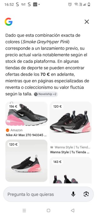 Nike Air Max 270 Mujer Negro/Rosa