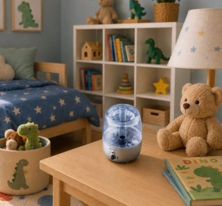 Humidificador Plata y Transparente