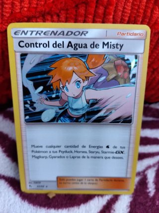Carta Pokémon Entrenador Control del Agua de Misty