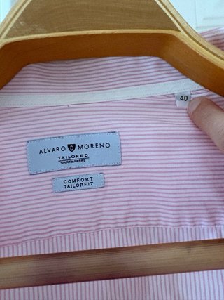 Camisa Alvaro Moreno Rayas Rosas Talla 40