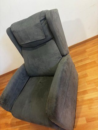Sillón reclinable eléctrico gris