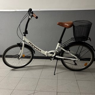 Bicicleta Moma First Plegable Blanca