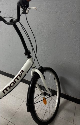 Bicicleta Moma First Plegable Blanca