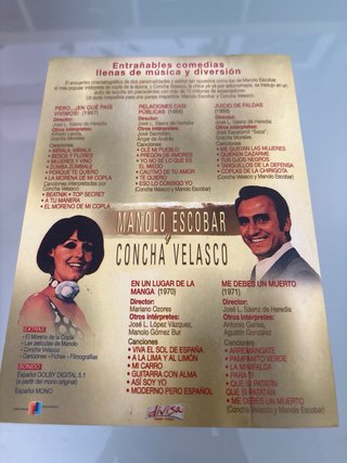 DVD Manolo Escobar y Concha Velasco