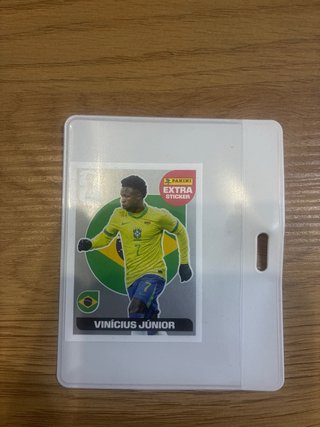 Cromo Mundial Extra Sticker Plata Vinicius Junior