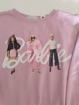 Felpa Barbie bambina rosa