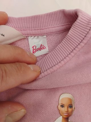 Felpa Barbie bambina rosa