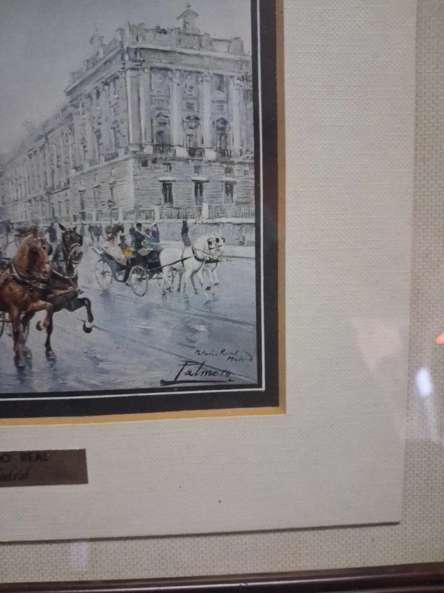 Palmero Pintura Palacio Real Madrid