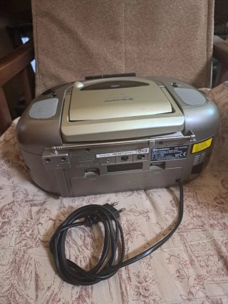 Radio CD Cassette Roadstar Beige/Plata
