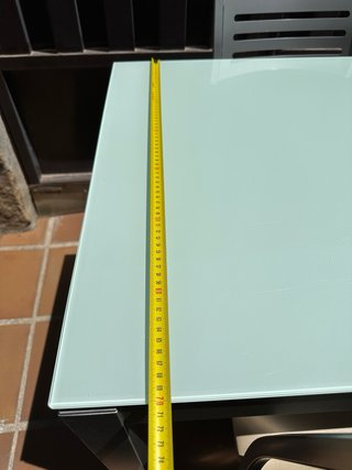 Mesa extensible y 4 Sillas Cocina Cristal