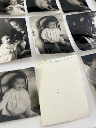Lote 59 Fotos Históricas Familiares + Postal