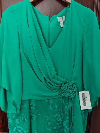 Vestido fiesta verde T46 nuevo