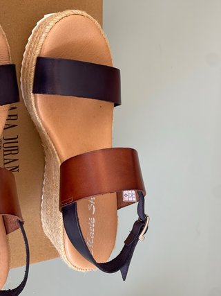 Sandalias cuña piel MARIE SHOES T.39