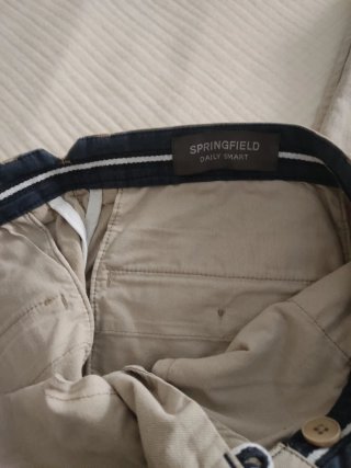2 Pantalones Chinos Chico Beige y Azul