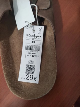 Sandalias El Corte Inglés Talla 43 Marrón