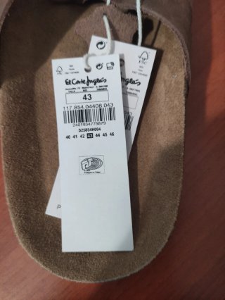 Sandalias El Corte Inglés Talla 43 Marrón