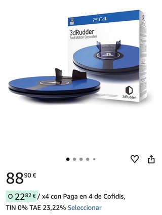 3dRudder PS4 VR Control de Movimiento Pie