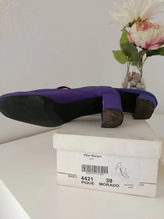 Zapatos Pilar Burgos Talla 39 Morado