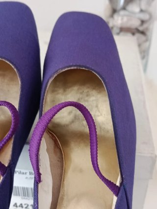Zapatos Pilar Burgos Talla 39 Morado