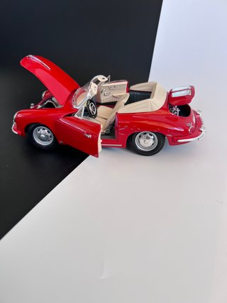Porsche 356 B 1/18 Burago Rojo