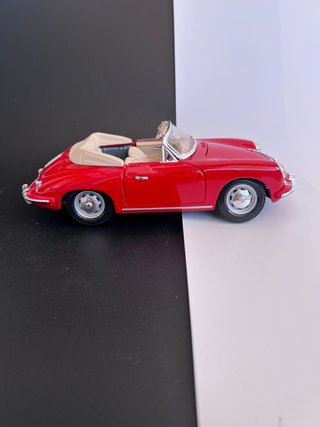 Porsche 356 B 1/18 Burago Rojo