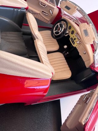 Porsche 356 B 1/18 Burago Rojo