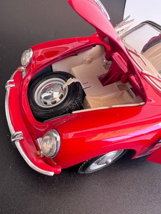 Porsche 356 B 1/18 Burago Rojo
