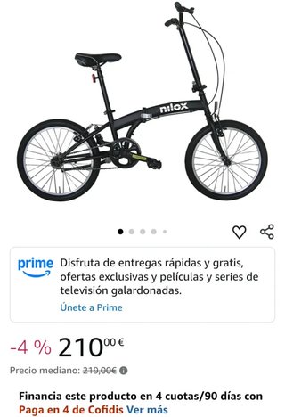 Bicicleta Plegable Adulto Nilox