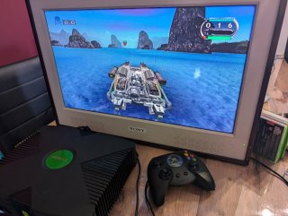 Lote Xbox Clásica+7 Juegos+Mandos + Pistola Hais