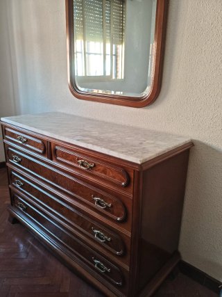 Dormitorio Matrimonio Madera Oscura