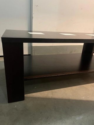 Mesa de centro madera y cristal
