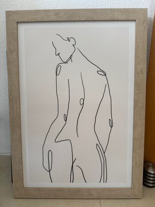 Cuadro figura femenina minimalista