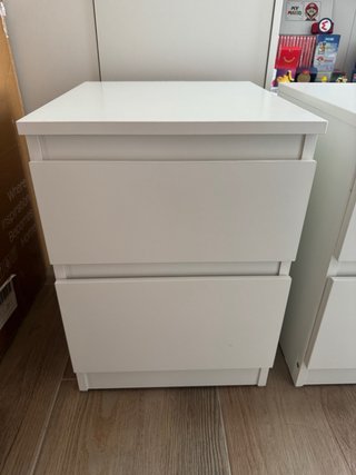 2 Mesitas de Noche Ikea Blancas