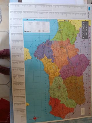 Mapa de Andalucía Lámina