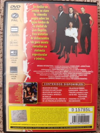 DVD Pulp Fiction (Español)