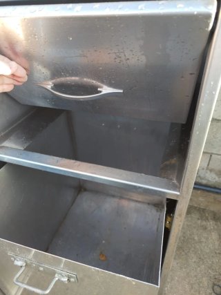 Mueble acero para basura residuos