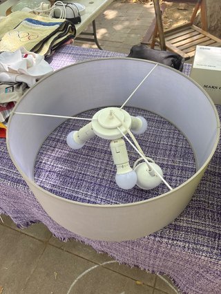 Lámpara de techo con 3 bombillas
