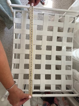 Banco de hierro blanco forjado