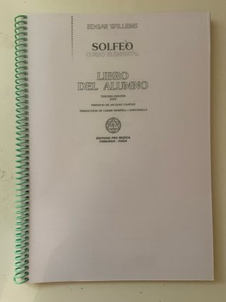 Libro de Solfeo Edgar Willems