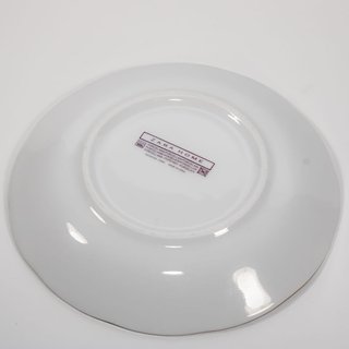 Taza flores de porcelana con platillos