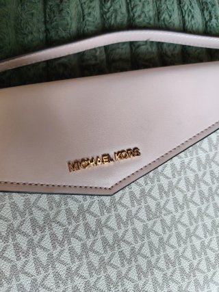 Michael Kors Pochette Jet Set Rosa/Bianco
