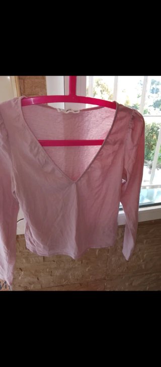 Camiseta Mango Rosa Talla XS