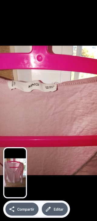 Camiseta Mango Rosa Talla XS