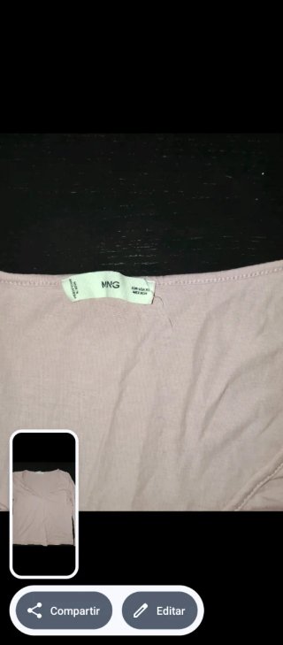 Camiseta Mango Rosa Talla XS