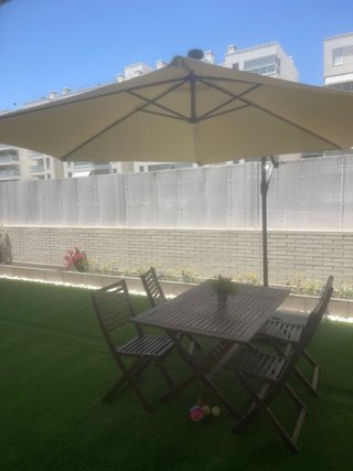 Sombrilla exterior con luz LED