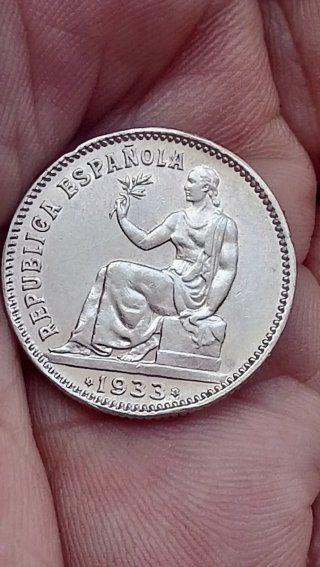 1 Peseta Plata 1933