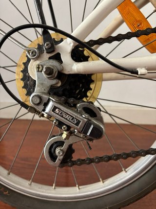 Bicicleta Plegable Blanca