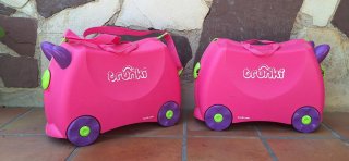 Maleta infantil Trunki rosa y morada