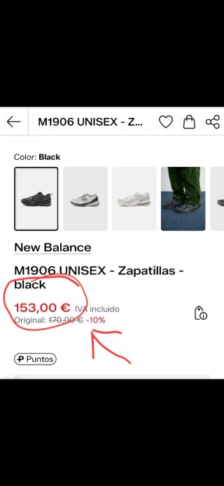 New Balance 1906R Negro Plata