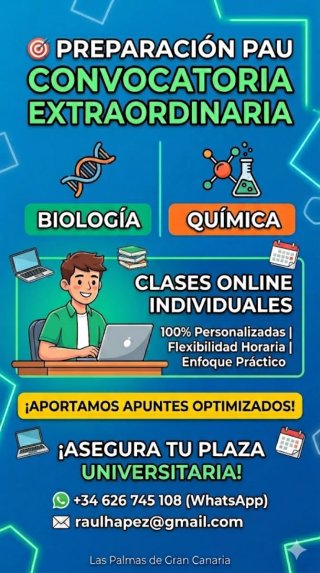 Clases PAU extraordinaria